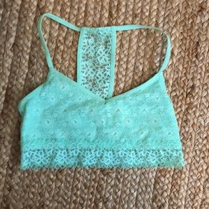 Turquoise lace Braw let